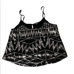 Charlotte Russe Crop Sequence Tank